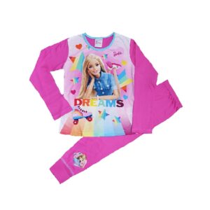 Girls Barbie Pyjamas Set Kids Barbie Cotton Sleepwear Age 3-8 Years