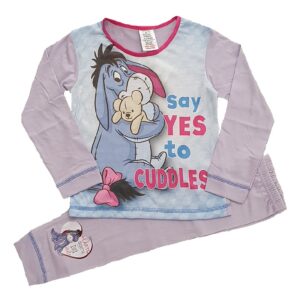 Eeyore Pyjamas Set Girls Disney Eeyore Sleepwear Age 18 Months-5 Years