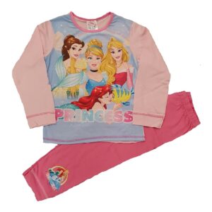 Girls Disney Princess Pyjamas Set Kids Princess Sleepwear Size 18 Months-5 Years