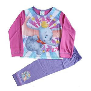 Girls Dumbo Pyjamas Set Kids Dumbo Sleepwear Age 18 Months-5 Years