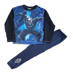 Boys Black Panther Pyjamas Set Kids Marvel Sleepwear Age 4 To 10 Years