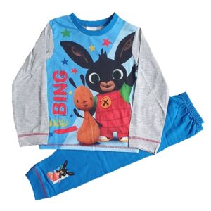 Bing Pyjamas Set Kids Bing Sleepwear Blue & Grey Age 18 Months To 5 Years