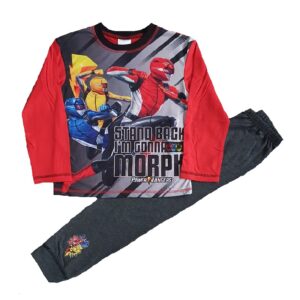 Boys Power Rangers Pyjamas Set Kids Sleepwear Age 4 To 10 Years