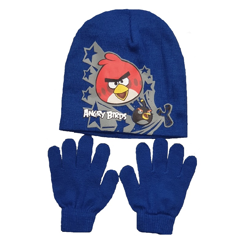 Boys Kids Avengers Star Wars Captain America Winter Hat & Glove Set Fleece Lining 4 5 6 7 Years Cold Weather Gear 