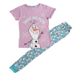 Women's Disney Frozen Pyjamas Set, Ladies Olaf Nightwear Size 8-22 Purple