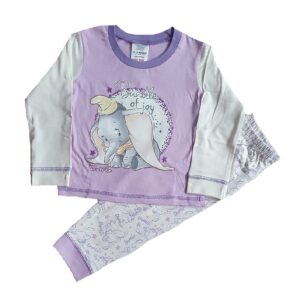 Baby Girls Dumbo Pyjamas Set Girls Dumbo Nightwear Age 6-24 Months