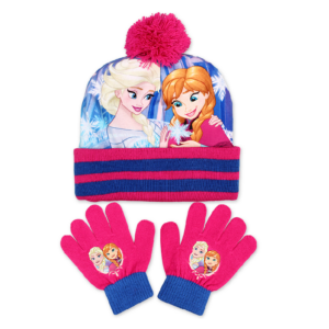 Masha and Bear Childrens Winter Hat and Gloves Kids 
