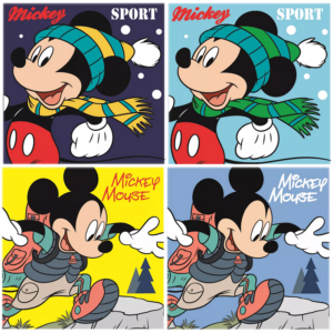 Mickey Mouse Magic Towel Set Boys Disney Mickey Mouse Face Towel 4 In A Pack