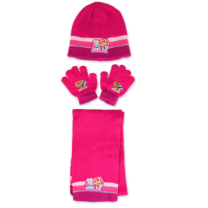 Paw Patrol Hat Gloves & Scarf Girls Paw Patrol Winter Hat Set Age 3-7 Years