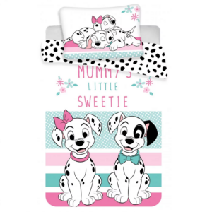 101 Dalmatians Duvet Cover & Pillow Set Disney Cot Set 100% Cotton 100 x 135 cm