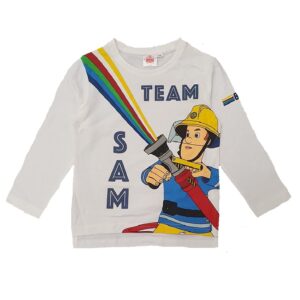 Fireman Sam T-shirt Boys Fireman Sam Long Sleeve Top Age 4-6 Years