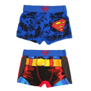 Superman Boxer Shorts Boys DC Superman 2 In A Pack Trunks Underwear