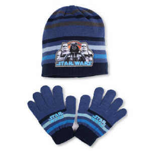 Boys Disney Star Wars Hat Scarf & Gloves Set Children Winter Hat Set Age 3-8 Years