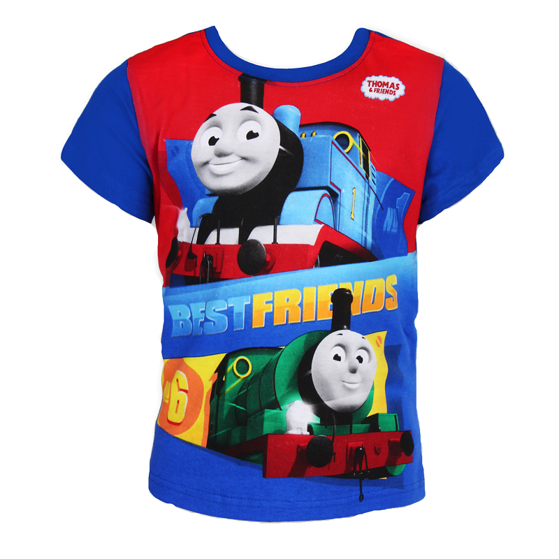 Boys 100% Cotton Thomas and Friends Short Sleeve Printed T-Shirt 2-6 years 