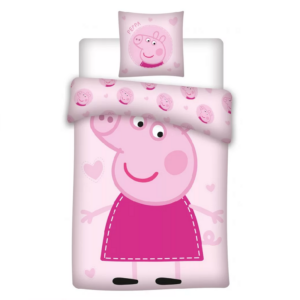 Peppa Pig Duvet Cover & Pillow Case Set Peppa Pig 100% Cotton Duvet Cover Set 140 x 200 cm