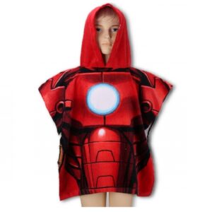 Iron Man Poncho Towel Boys Marvel Iron Man Beach Poncho Towel 100% Cotton