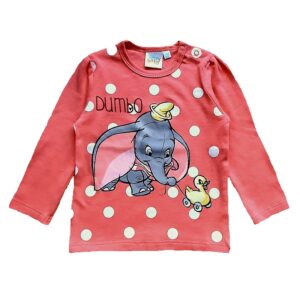 Dumbo T-shirt Baby Girls Disney Dumbo Long Sleeve Top Age 6-23 Months