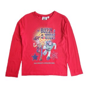 Toy Story T-shirt Boys Toy Story Long Sleeve Top Age 3-8 Years Red