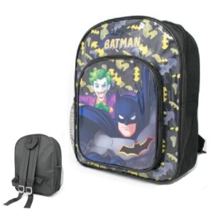 Batman Backpack Boys DC Batman School Bag Black