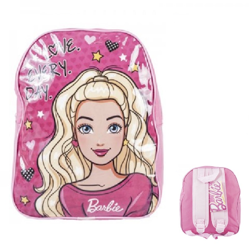 Barbie Backpack Girls Barbie School Bag Pink - Online Character Shop