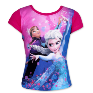 Frozen T-shirt Girls Disney Frozen T-shirt 100% Cotton Short Sleeve Top
