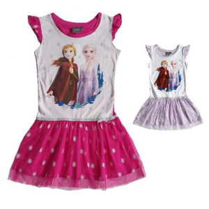 Frozen Dress Girls Disney Frozen Dress 100% Cotton Girls Dress Age 4-10 Years