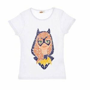 DC Superhero T-shirt Girls DC Superhero Cat Women Short Sleeve T-shirt Age 4-10 Years