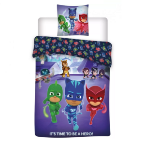 PJ Masks Duvet Cover & Pillow Set Cot Set 100% Cotton 100 x 135 cm