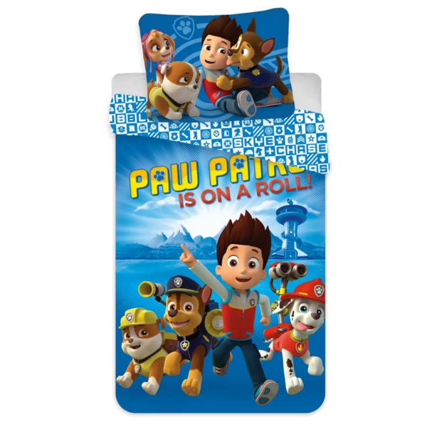Paw Patrol Duvet Cover & Pillow Case Cot Duvet Set 100 Cotton 100 x