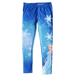 Frozen Leggings Girls Disney Frozen Leggings Age 3-8 Years Blue