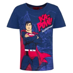 Superman T-shirt Boys DC Superman Short Sleeve T-shirt Age 3-8 Years Navy