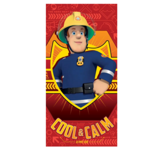 Fireman Sam Beach/Bath Towel Cotton Fireman Sam Towel Size 70 x 140 CM Red