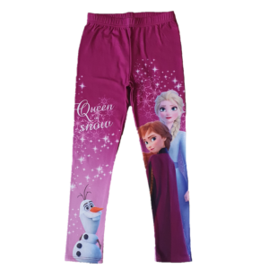 Frozen Leggings Girls Disney Frozen Leggings Age 3-8 Years Pink