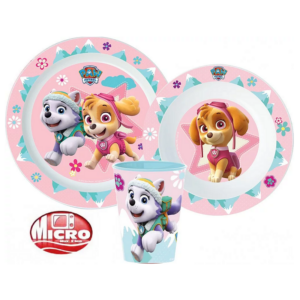 Paw Patrol Dinner Set Girls Paw Patrol 3 Piece Dinner Set