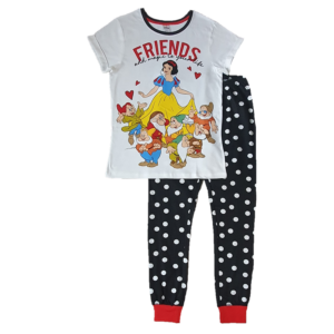 Snow White Pyjamas Set Women's Disney Snow White Nightwear Size 8-22