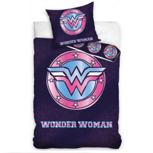 Wonder Women Duvet Cover & Pillow Case Cot Duvet Set 100% Cotton 140 x 200 cm