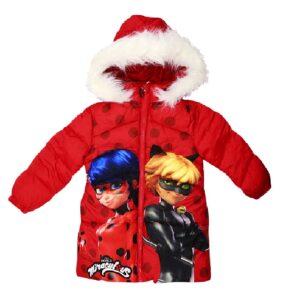 Miraculous Ladybug Jacket Girls Miraculous Ladybug Winter Jacket Age 4-10 Years
