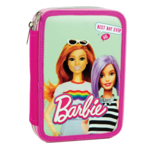 Barbie Pencil Case Girls Barbie Filled Pencil Case 28 Pieces Pink