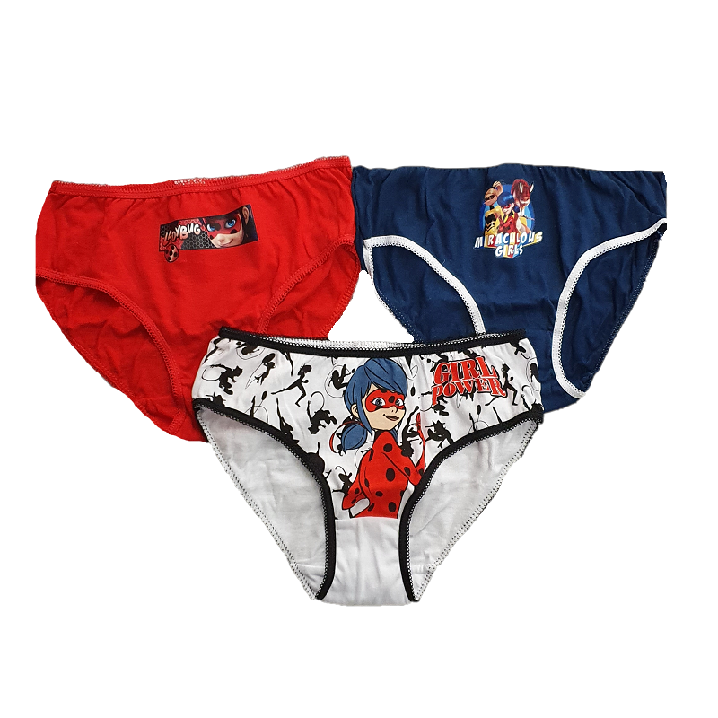Miraculous Girls Ladybug Knickers Pack of 5 