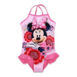 Minnie Mouse Swim Suit Girls Disney Minnie Mouse Swimming Costume Age 3-8 Years