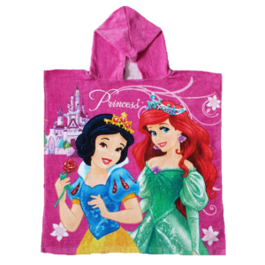 Princess Poncho Girls Disney Princess Poncho Towel 100% Cotton