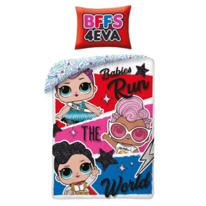 LOL Duvet Cover & Pillow Case Set 140 x 200 cm Girls LOL Duvet Set 100% Cotton
