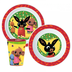 Bing Dinner Set Kids Bing 3 Piece Microwavable Dinner Set