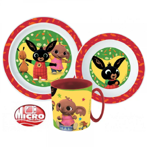 Bing Dinner Set Kids Bing 3 Piece Plate, Bowl & Mug Dinner Set