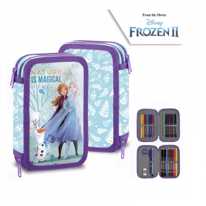 Frozen Pencil Case Girls Disney Frozen Filled Pencil Case 2 Layered Filled Case Blue