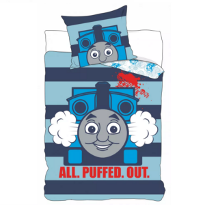 Thomas Duvet Cover & Pillow Case Set 100% Cotton Thomas & Friends Bedding Set 140 x 200