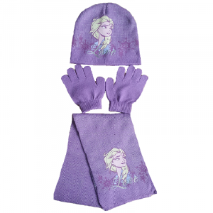 Frozen Hat Gloves & Scarf Set Girls Disney Frozen 2 Winter Hat Set 3 Piece Age 3-8 Years
