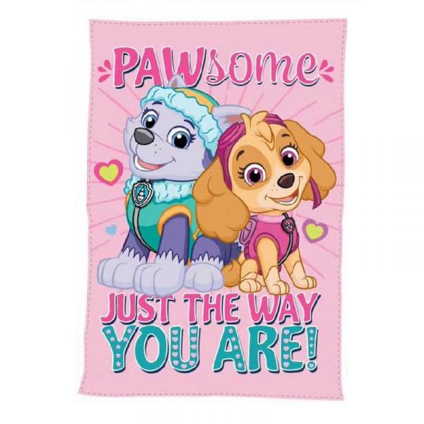 Paw Patrol Blanket Girls Fleece Paw Patrol Blanket 100 x 140 cm Pink
