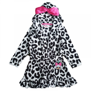LOL Dressing Gown Girls Fleece LOL Dressing Gown Age 5-10 Years White