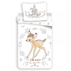 Bambi Duvet Cover & Pillow Case Set 100% Cotton Disney Bambi Duvet Cover Set 140 x 200 cm
